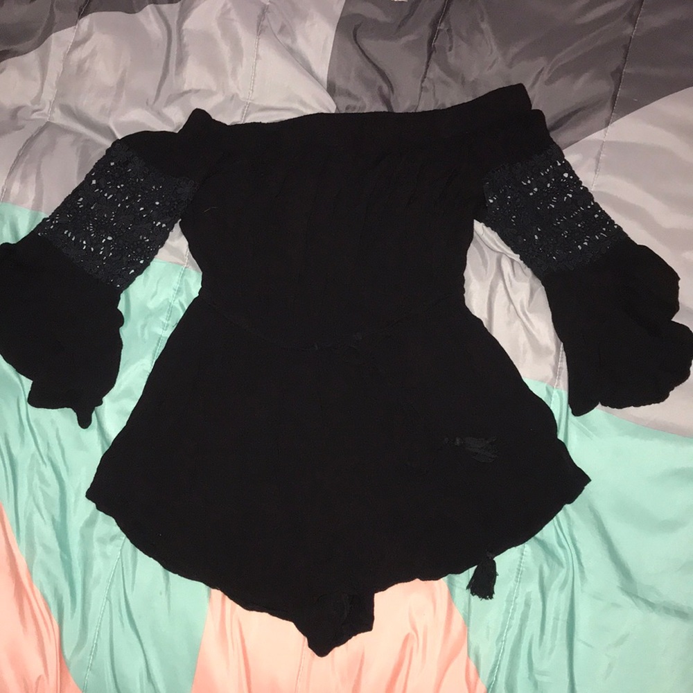 Black romper.